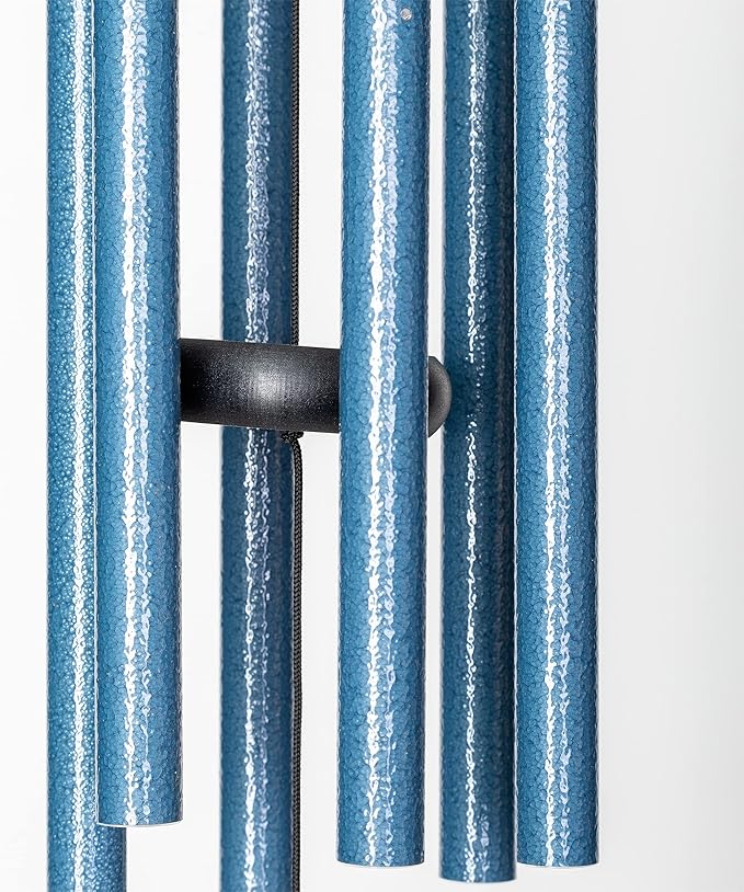 Corinthian Bells by Wind River - 27 inch Sky Blue Wind Chime for Patio, Backyard, Garden, and Outdoor Decor (Aluminum Chime) Made in The USA