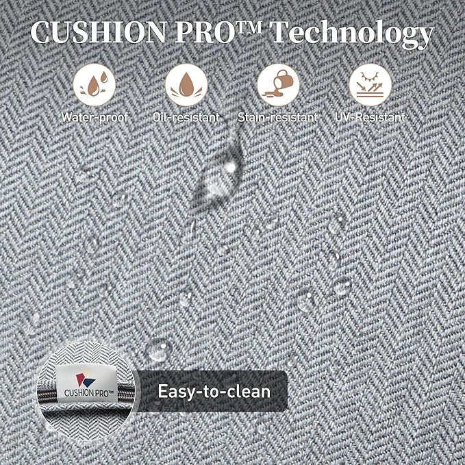 6 Piece Metal Outdoor Patio Furniture Set, Patio Conversation Set 1 3-seater Sofa, 2 Rocking Chair, 2 Ottomans with 5.75" Thick Cushion and Coffee Table, Black Backyard Furniture, Gray