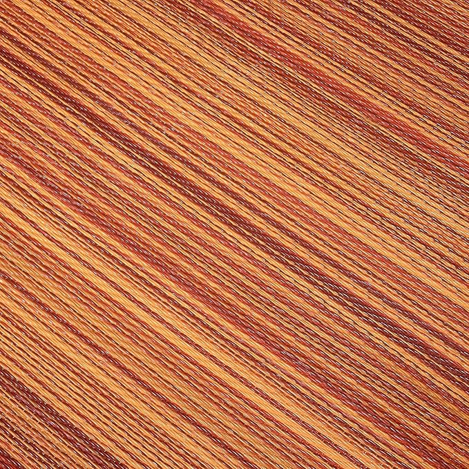 Fab Habitat Stripe Coastal Colorful Outdoor Rug - Waterproof, Crease-Free Fade Resistant, Reversible - Recycled Plastic - Patio Porch Balcony Deck Yard Garden - Cancun Terracotta - 5x8 ft