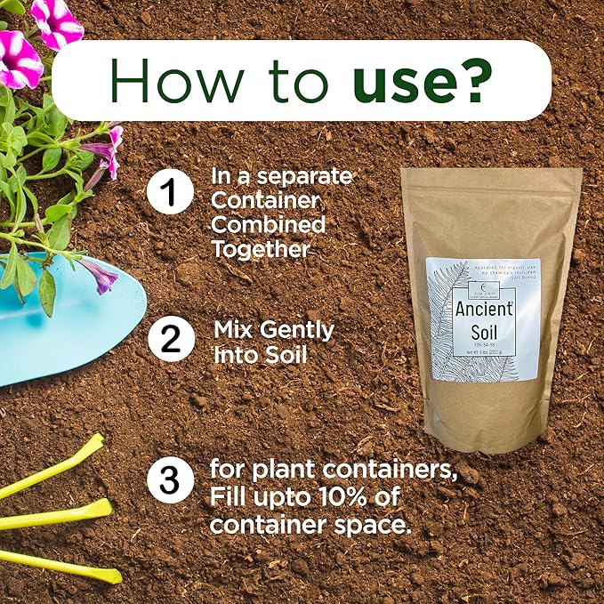 Elm Dirt Premium Ancient Soil for All Plants - Organic for Outdoor & Indoor Use | Garden Soil for Plant Nutrients Growth & Protect from Bugs - Roots Organic (6lbs)