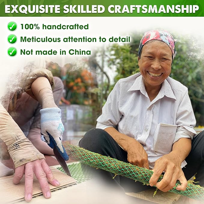 DUSPRO 2 Pack 25’’ Mesh Moss Pole for Climbing Plants, Natural Moss Pole Monstera Plant Support, Real Moss Poles for Plants Indoor, Moss Stick for House Plants, Moss Stakes for Climbing Plants