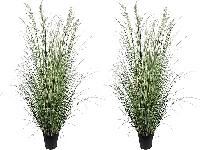 Artificial Plant 71in（6ft,2pack） Tall Artificial Grass Plant,Faux Plants Indoor Home Decorative Artificial Plants & Flowers in Pot Fake Plant, House Plant Indoor