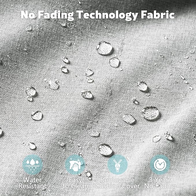 2 Pack Wicker Patio Furniture Chairs,Outdoor Rattan Chairs with Armrest Support 250 lb,Gray