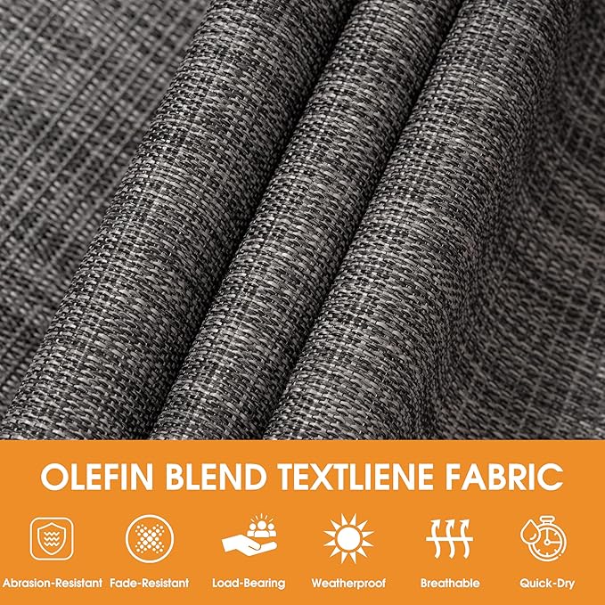 Lazy Daze Hammocks 11 FT Double Outside Hammock Quick Dry Olefin Fabric Hammock with Spreader Bar & Side Pocket for Outdoor Poolside Backyard 450 lbs Capacity, Black