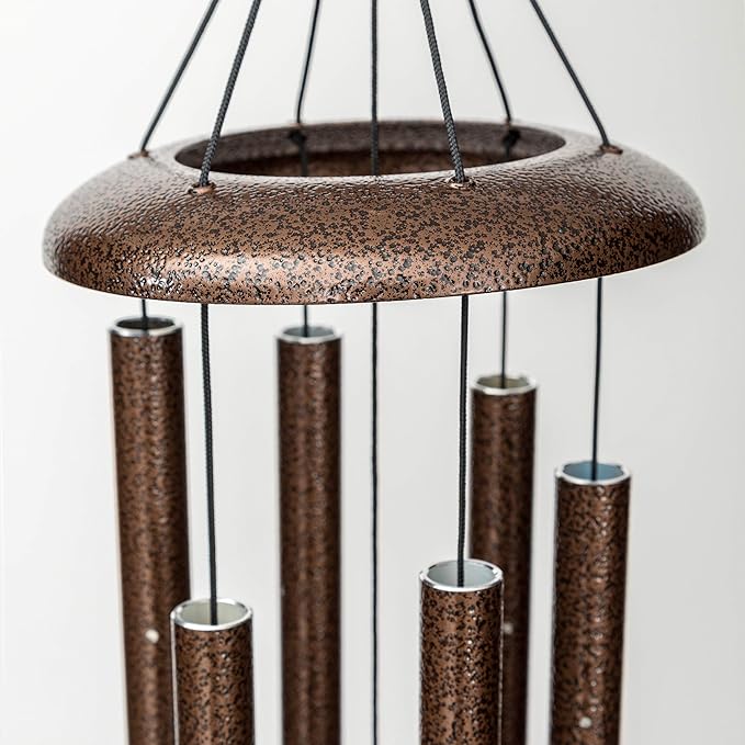 Corinthian Bells by Wind River - 27 inch Copper Vein Wind Chime for Patio, Backyard, Garden, and Outdoor Decor (Aluminum Chime) Made in The USA