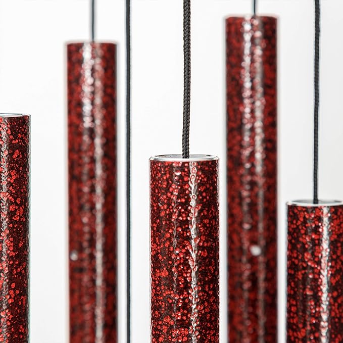 Corinthian Bells by Wind River - 27 inch Ruby Splash Wind Chime for Patio, Backyard, Garden, and Outdoor Decor (Aluminum Chime) Made in The USA