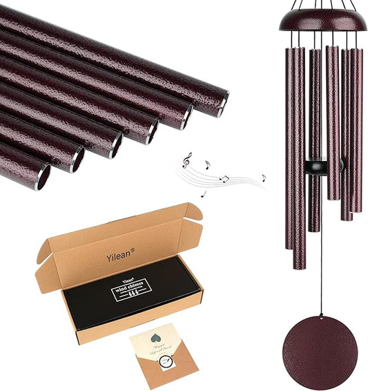 Memorial Wind Chimes for Outside Deep Tone 32" Windchimes Outdoors Decor Sympathy Wind Chimes for Loss of Loved One with Wind Catcher for Garden Patio Balcony and Home Best Gift
