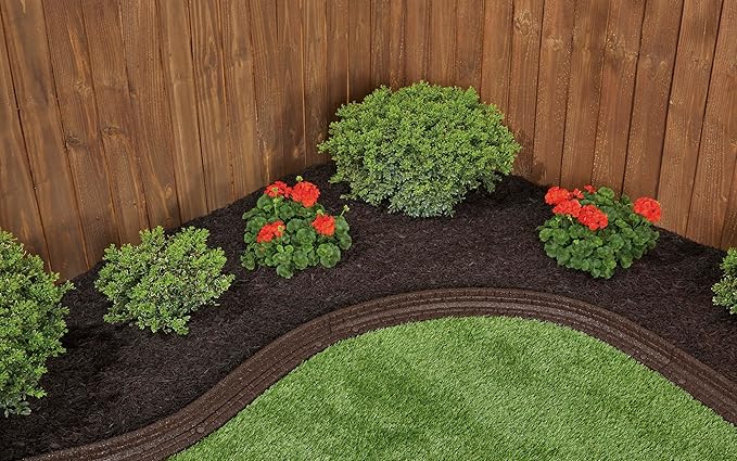 Rubberific Premium Shredded Rubber Mulch for Gardens, Lawns, and Landscaping | Long Lasting Color | Looks Like Natural Wood Mulch (37.5 CU. CT. - 675 LBS, Brown)