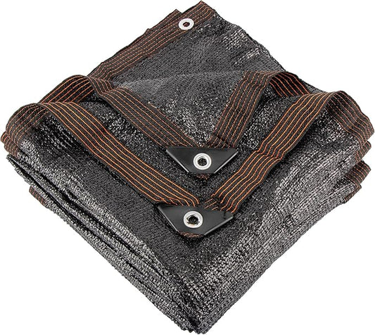 70% 10 X 12 FT Black Shade Cloth, Outdoor Sunblock Shade Cloth with Grommets, Durable Sun Shade Netting Shading Antifreezing for Patio, Garden, Plants Cover, Greenhouse, Barns, Dog Kennel