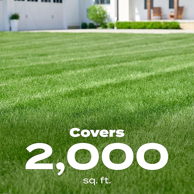Scotts Liquid Green Max Lawn Food: 2,000 sq. ft., 2-in-1 Fertilizer and Iron Supplement, Use on Any Grass Type, 32 oz.