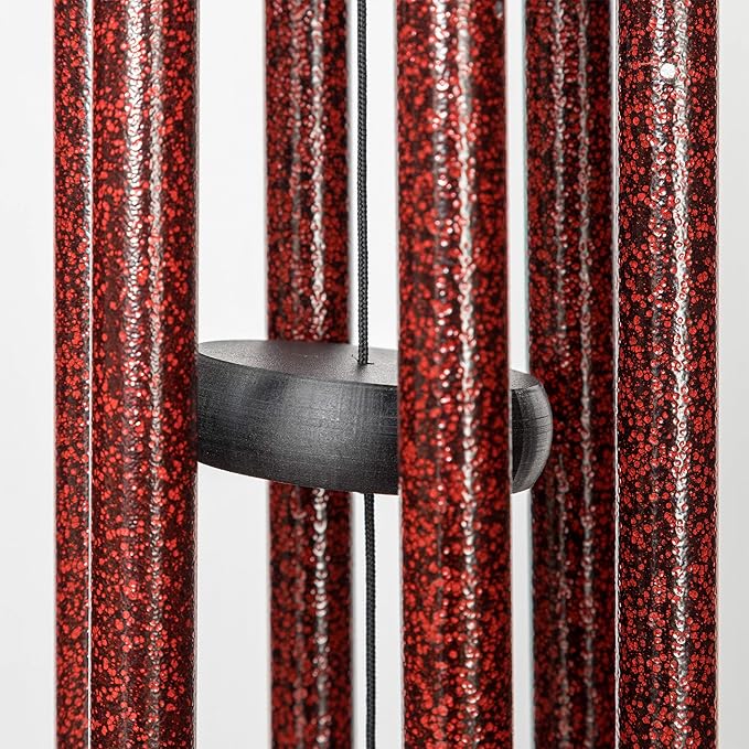 Corinthian Bells by Wind River - 27 inch Ruby Splash Wind Chime for Patio, Backyard, Garden, and Outdoor Decor (Aluminum Chime) Made in The USA
