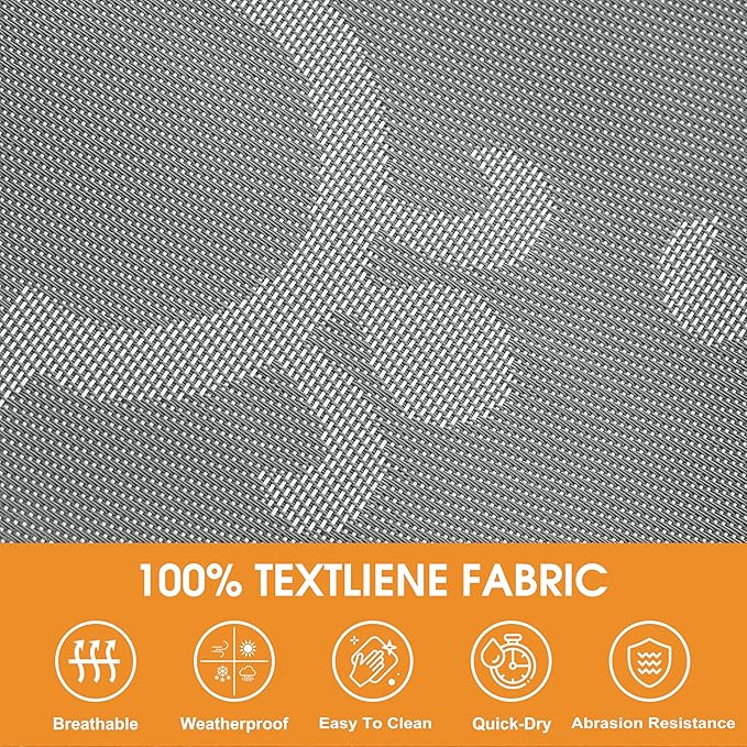 Lazy Daze Hammocks Quick Dry Hammock with Spreader Bar Textliene Fabric Double Outside Hammock with Chains Outdoor Patio Poolside Backyard Beach 450 lbs Capacity, Beige White Stripes